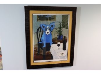 Blue Dog Print Signed By Artist 268/900