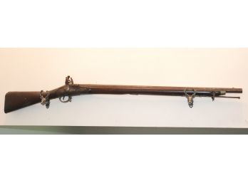 Civil War Black Powder Rifle Stamped Tower Comes With Metal Stag Holder