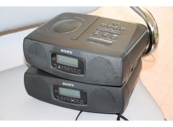 Pair Of Sony Radio / CD & Alarm Units