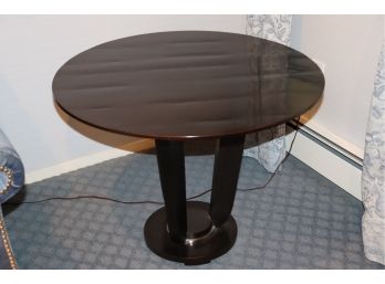 Art Deco Style Black Painted Table By Baker Furniture, Made In America