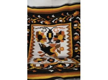 Super Cool Bohemian Retro Colored Kilim Flat Weave Handmade Rug