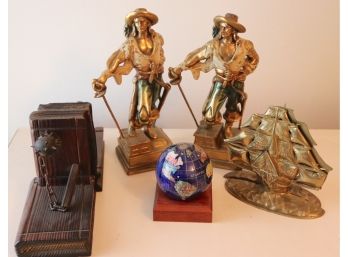 Assorted Eclectic Decorative Accessories From Around The Globe! Bookends & More