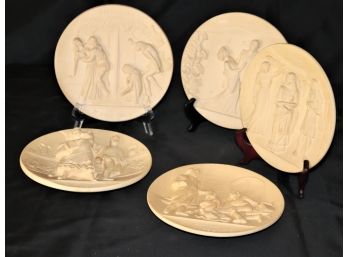 Set Of 5 Collector Italian Opera Resin Plates From Museo Teatrale Alla Scala