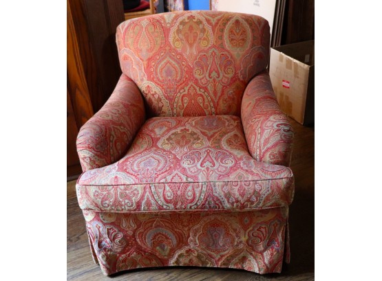 Custom Made Paisley Club Chair For Comfort And Style