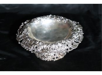 Superb Theodore Starr Antique Sterling Silver Compoteor Candy Dish On Pedestal Base