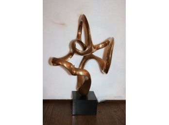 Fantastic Large Biomorphic Abstract Bronze Sculpture Signed Kieff Numbered 3/5