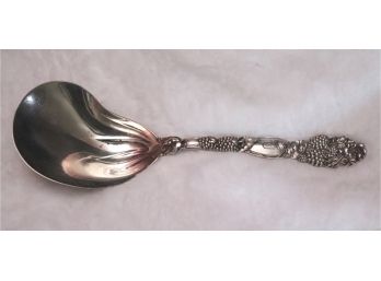 Stunning Tiffany & Co Makers Sterling Silver Serving Vegetable Spoon With Oyster Shaped Scoop