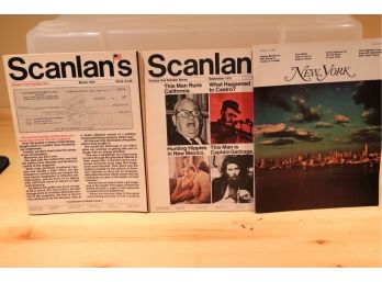 Vintage Scanlans Magazine Volume 1 Number One & Seven 1970 & New York Magazine April 8 1968