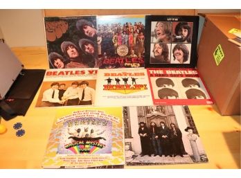 Collection Of Vintage Records - The Beatles Albums Assorted Titles