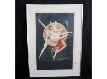 'Moon Dance 2' Contemporary Serigraph By Gatjia Helgart Rothe Signed & Numbered 37/100