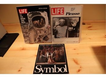 Vintage Symbol Magazine Number 1 Dec 78, Life 1969 To The Moon & Back, Life Special Double Issue Picasso