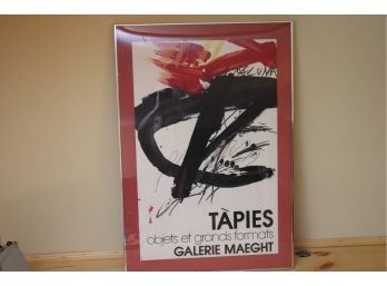 Tapies Objects Et Grands Formats Galerie Maeght Arte Paris Poster In A Matted Frame
