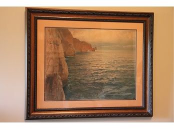 Karl Bohme Munchen Water View Print In A Matted Frame