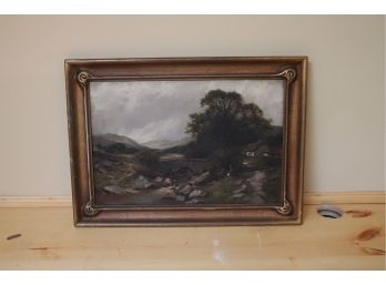 Signed Pastoral Oil Painting By Harry Sticks 1901