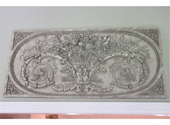 Carved Ornate Resin Wall Plaque 53x23