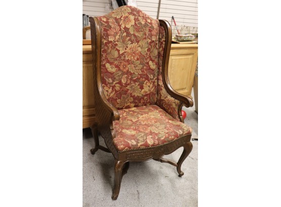 Chic Autumnal Upholstered Wing Back Chair