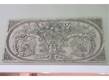 Carved Ornate Resin Wall Plaque 53x23