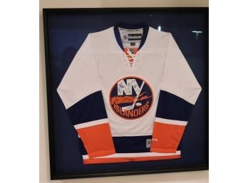 Signed NY Islanders Jersey In Shadow Box