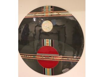 Very Cool Signed Salvatore Scalisi Hand Painted Lacquered Wall Disc