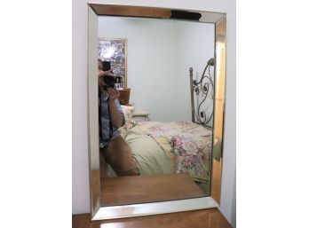 Beveled Frame Wall Hanging Mirror With Assorted Decorative Accessories