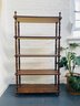 Vintage 70s/80s Wood Book Shelf/plant Stand With Adjustable Feet