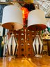 Pair Of  1960s Large Mid Century Modern Tall Lamps