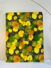 LARGE Vintage Vibrant 1970s Stretched Fabric Screen Print Wall Art (30' X 40')