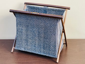 Vintage Folding Yarn Basket Storage