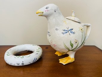 Potter Chicken Pitcher And Whistle