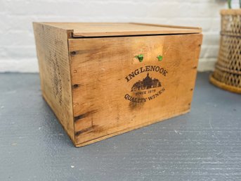 Vintage Inglenook Wood Wine Crate