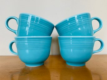 Fiestaware Aquamarine Cappuccino Mugs (set Of 4)