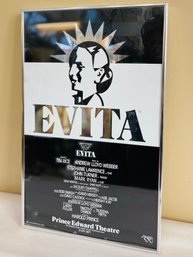 1970s Prince Edward Theater Poster Ad For Evita
