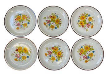 Vintage Hearthside Stoneware Dinner Plates (Set Of 6)