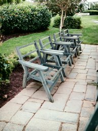 4 Wood Outdoor Chairs