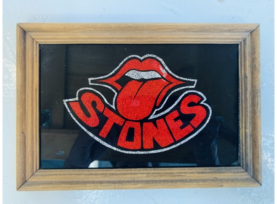 1970s Vintage Rolling Stones Carnival Prize Mirror