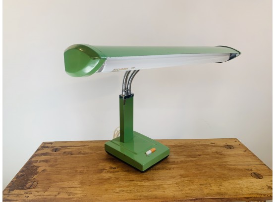 Mid Century Avocado Green Florescent Desk Lamp