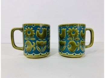 1970s Groovy Coffee Mugs