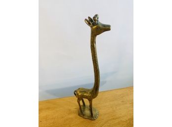 Vintage Tall Brass Giraffe Figurine.