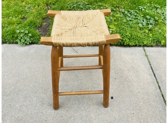 Boho Woven Occasional Stool Or Plant Stand