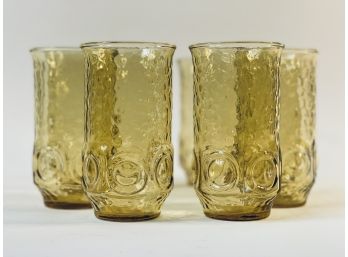 Vintage Amber 12 Oz Cocktail Glasses Set Of 8 (1 Of 2 Similiar Listings)