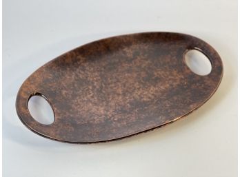 Bronzed Platter By Steve Cozzolino For Nambe