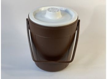 Vintage Brown Tupperware Ice Bucket