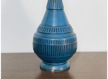 1970s Vintage Blue Table Lamp