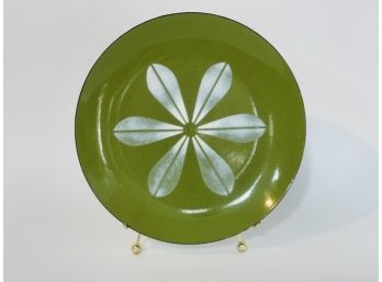 1960s Catherineholm Enameled Lotus Platter