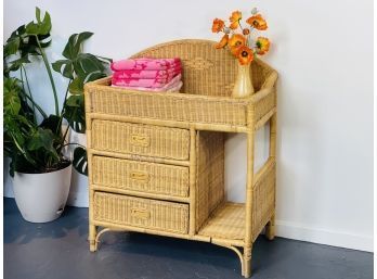 Retired Wicker Baby Changing Table