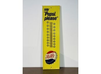 1950s Pepsi-Cola Outdoor/indoor Metal Thermometer