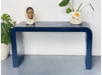 Modern Blue Console Table (see Details)