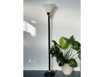 Tall Vintage Torchiere Floor Lamp
