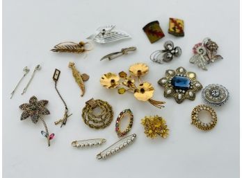 Vintage Broach And Pin Lot