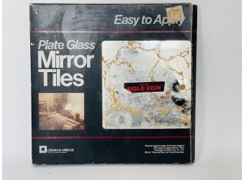 'vintage Groovy Marbled Mirror Tiles For Wall Decor
